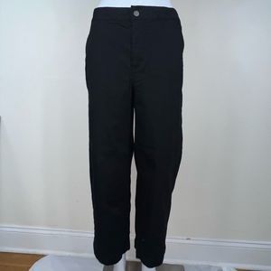 Oak + Fort Elastic Waist Black Pants